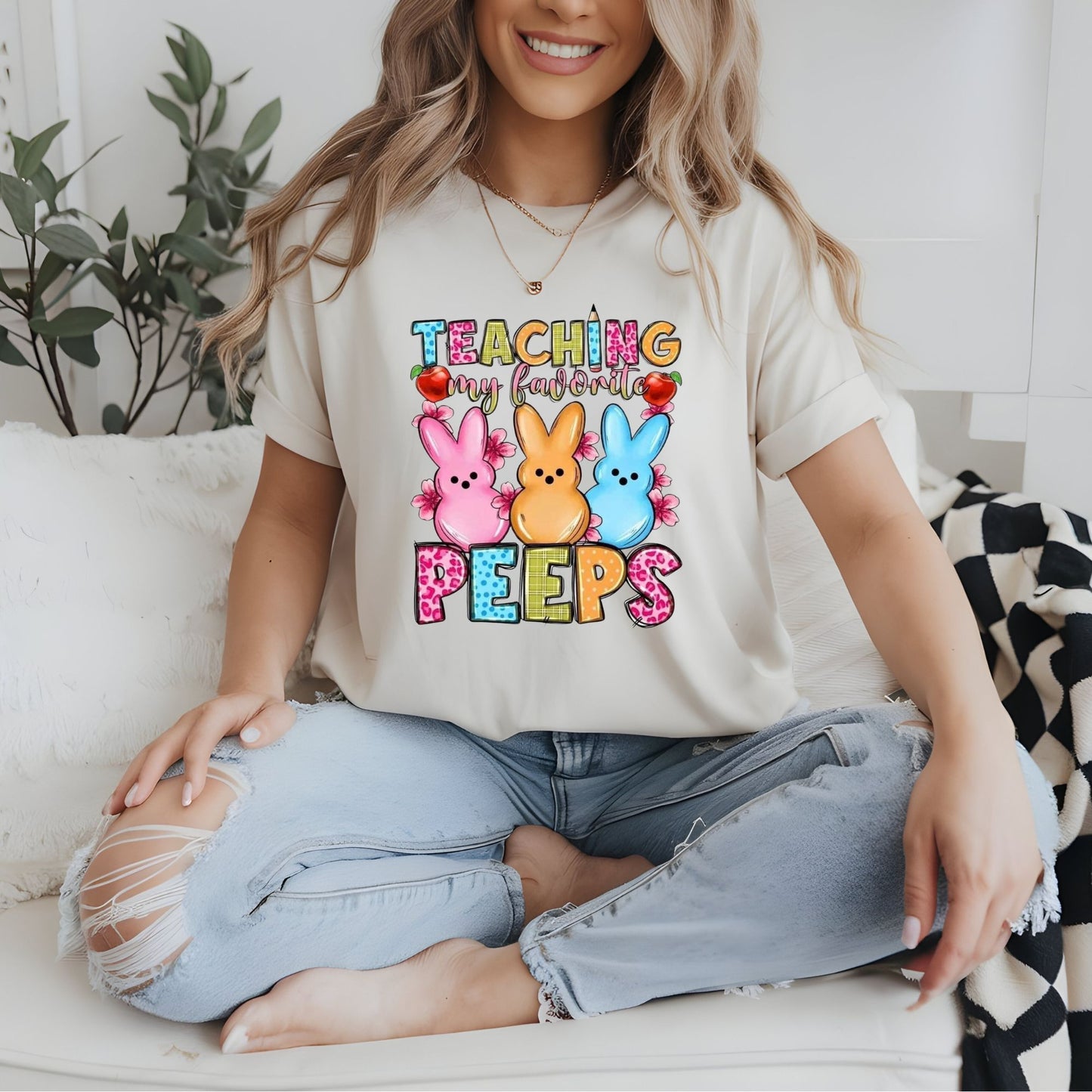 Teaching my favorite "Peeps" shirt