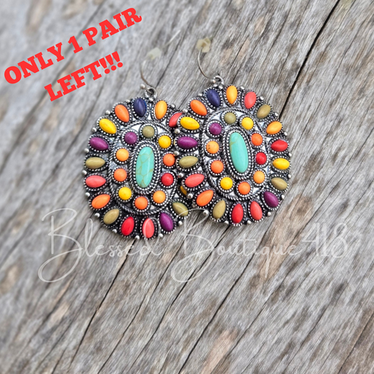 Desert Bloom Concho Earrings