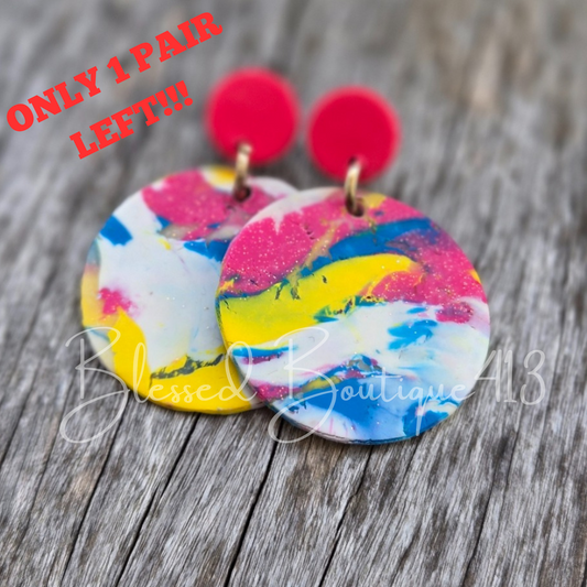 Cotton Candy Dangles